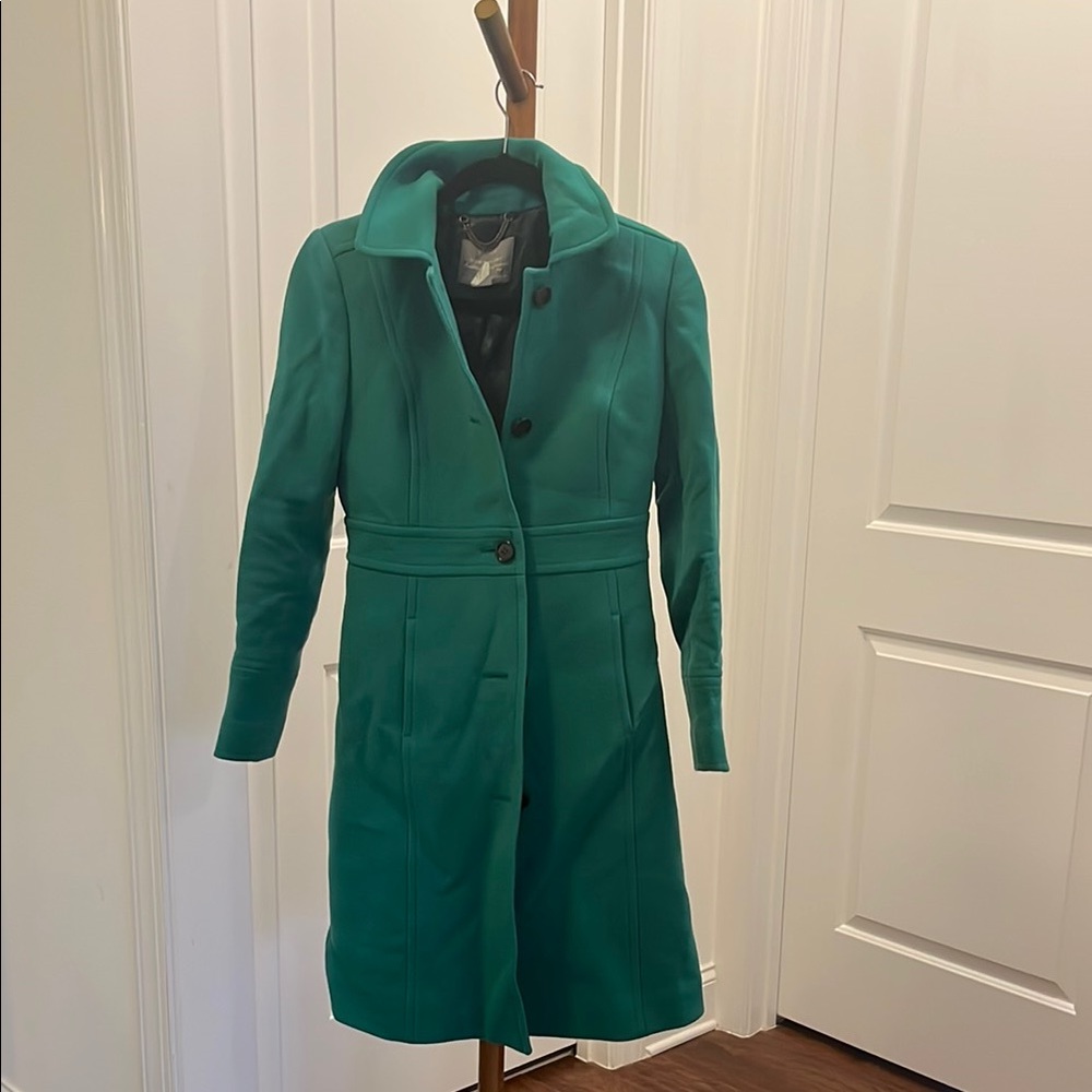 J. Crew Teal Green Trench Coat